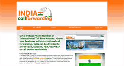 Desktop Screenshot of indiacallforwarding.com