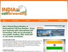 Tablet Screenshot of indiacallforwarding.com